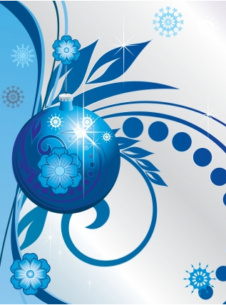 Winter background vector