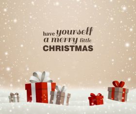 Winter christmas gift card template vectors 06