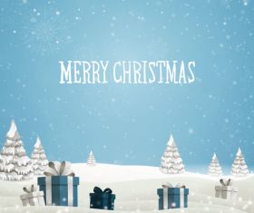 Winter christmas gift card template vectors 14