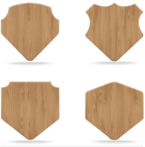 Wooden Elements vector