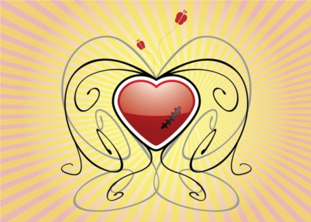 Wounded Heart vector