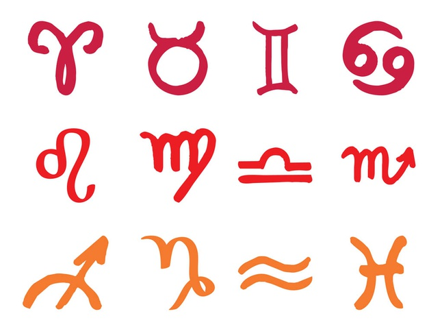 Zodiac Symbols vector