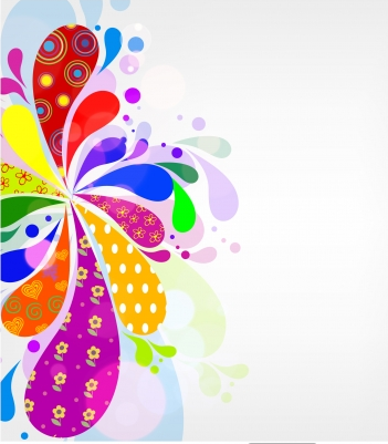 abstract flower Free vector graphics