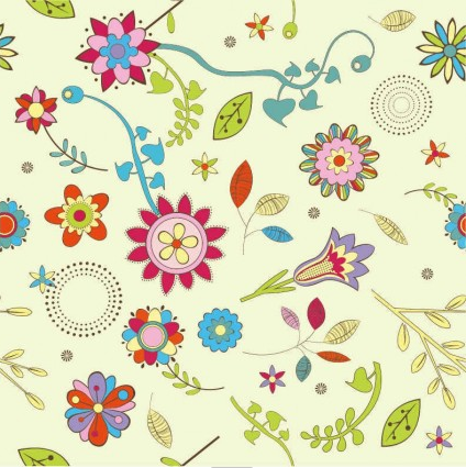 abstract flower pattern background design vector