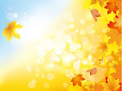 autumn background 03 vector material