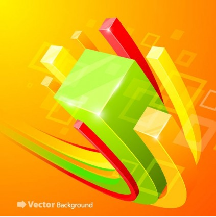 background cube 5 vector