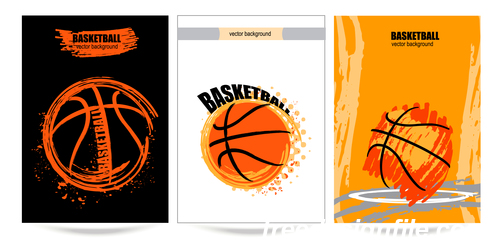 basketball poster template design vector 03