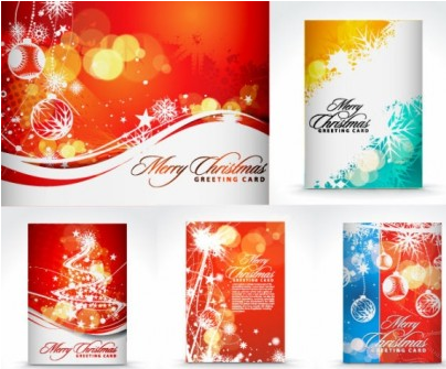 beautiful christmas background vector material