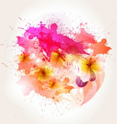 beautiful flowers background 03 vectors graphics