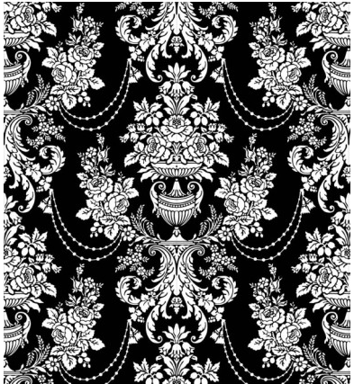 black and white pattern 02 vector graphics