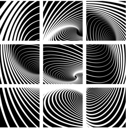 black white spiral pattern vecto 01 vectors graphics