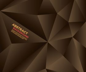brown geometric polygon background vector