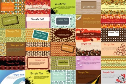 business card background pattern vector
