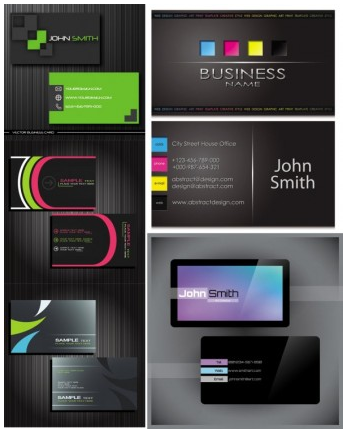 business card templates Illustration vector