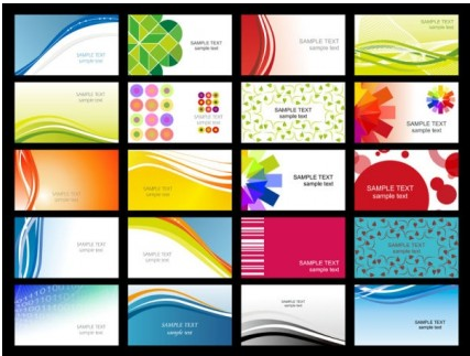 business card templates vectors abstract design