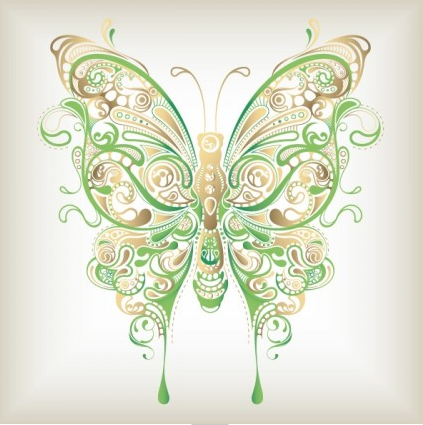 butterfly pattern 04 vector