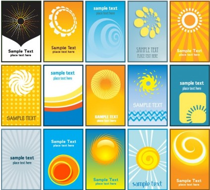 card business card background set vector