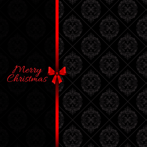 christmas bow background vector