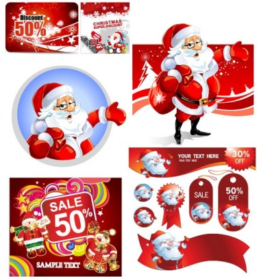 christmas discount sales calendar shiny vector