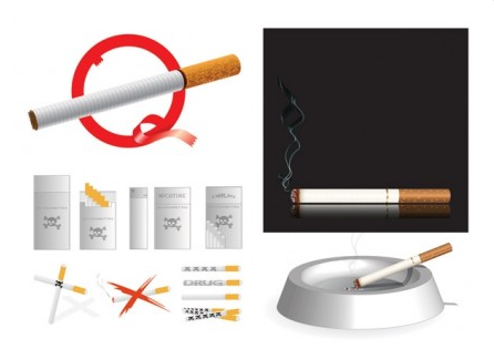 Cigarette theme vector design