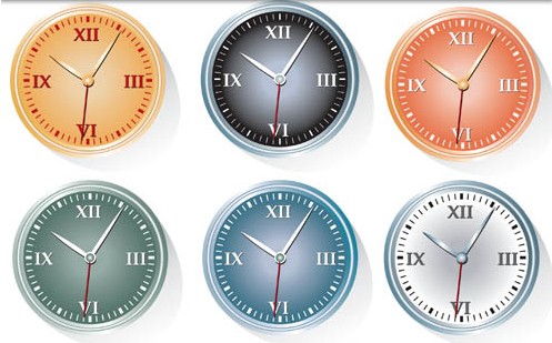 classic clock free design vectors