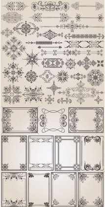 classic european pattern vector