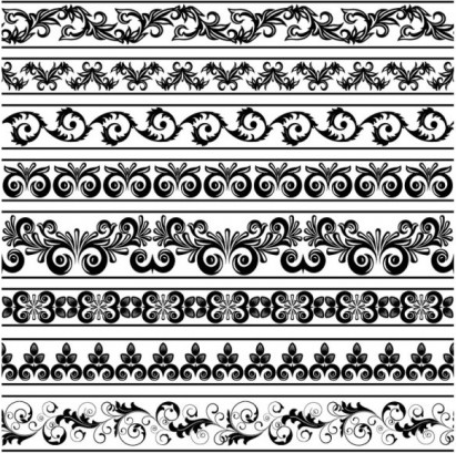 classic lace pattern 08 vector