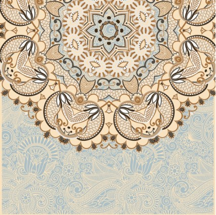 classic pattern background 01 Illustration vector