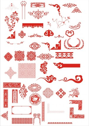 classical boutique pattern vector