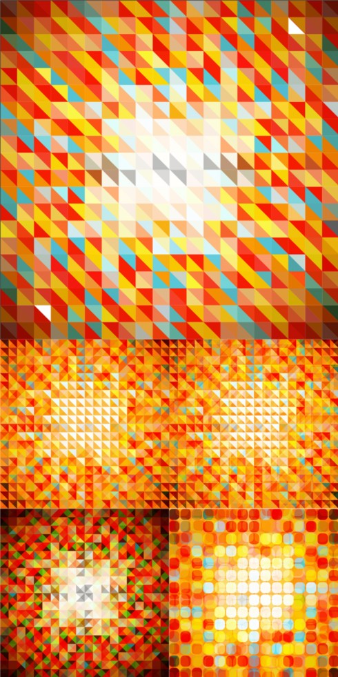 color mosaic Background vector