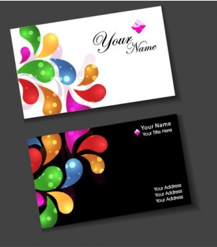 colorful card design 10 vector set