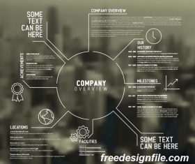 company overview business template vector 02