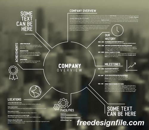 company overview business template vector 02