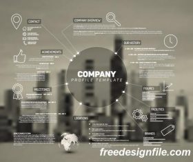 company profile business template vector 01