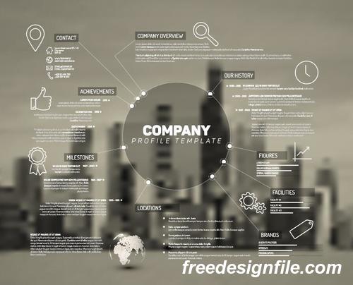 company profile business template vector 01