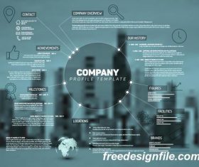 company profile business template vector 02