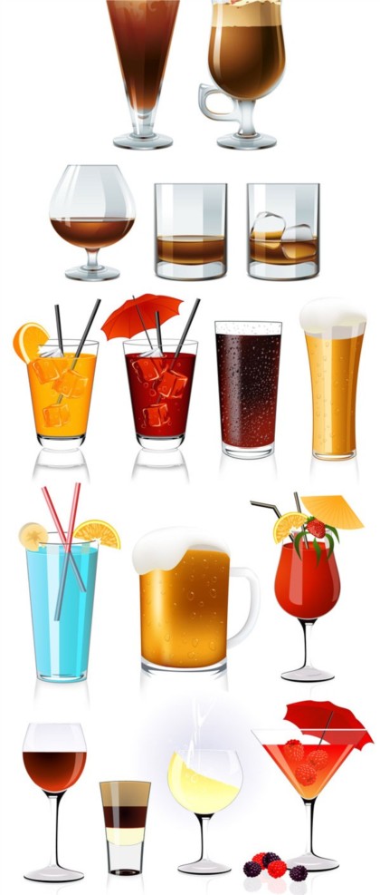 cool drink vector