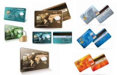 credit card bank vector material