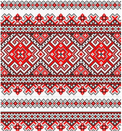 cross stitch patterns 09 vector