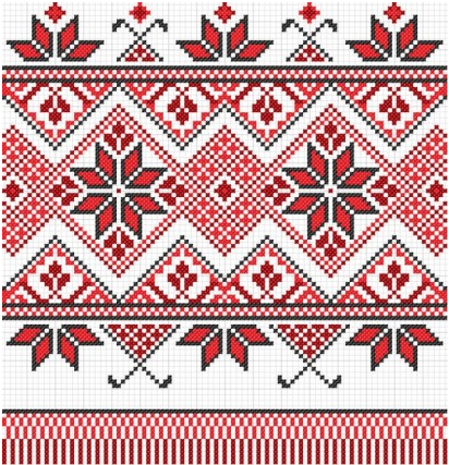 cross stitch patterns 10 vector