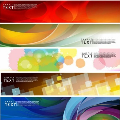 dynamic banners 01 vector