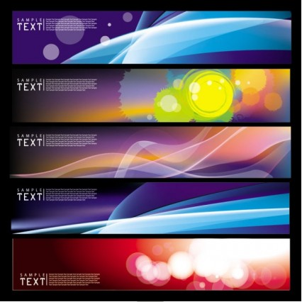 dynamic banners 02 vector