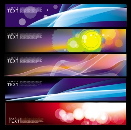 dynamic banners 02 vector