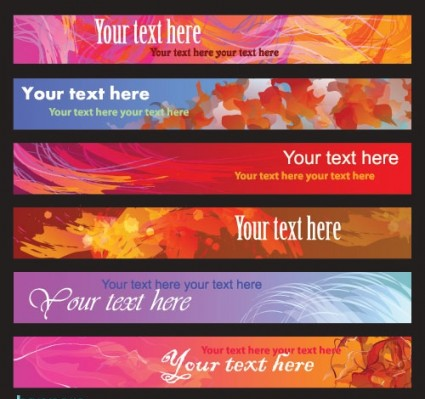 dynamic banners 07 vector