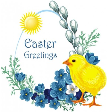 easter chicks 3 vector graphics