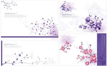 elegant flower pattern vectors graphics