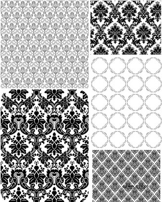europeanstyle lace pattern creative vector