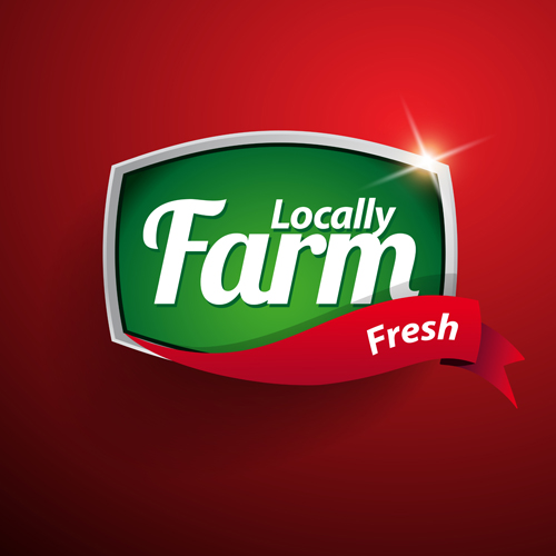 farm label vector design