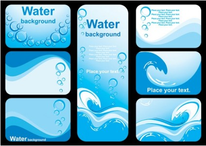 fine water background design vector