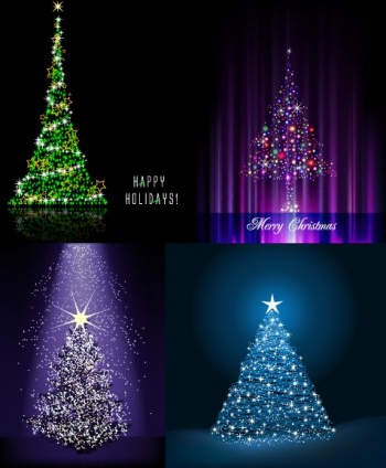 flash christmas tree vector graphics